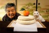 γιαγιά γάτα Fukumaru φιλία